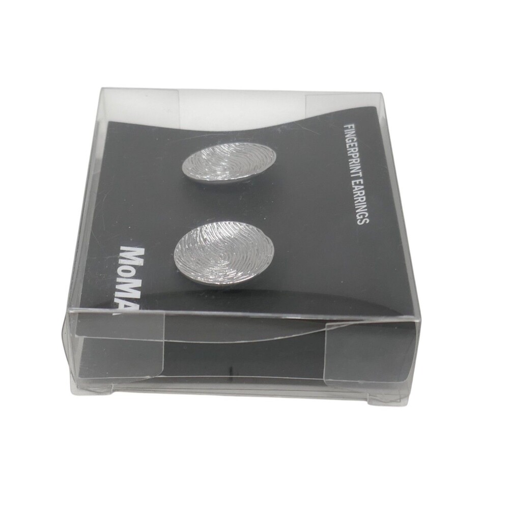 MoMA Museum Of Modern Art Fingerprint Earrings - Picture 6 of 8